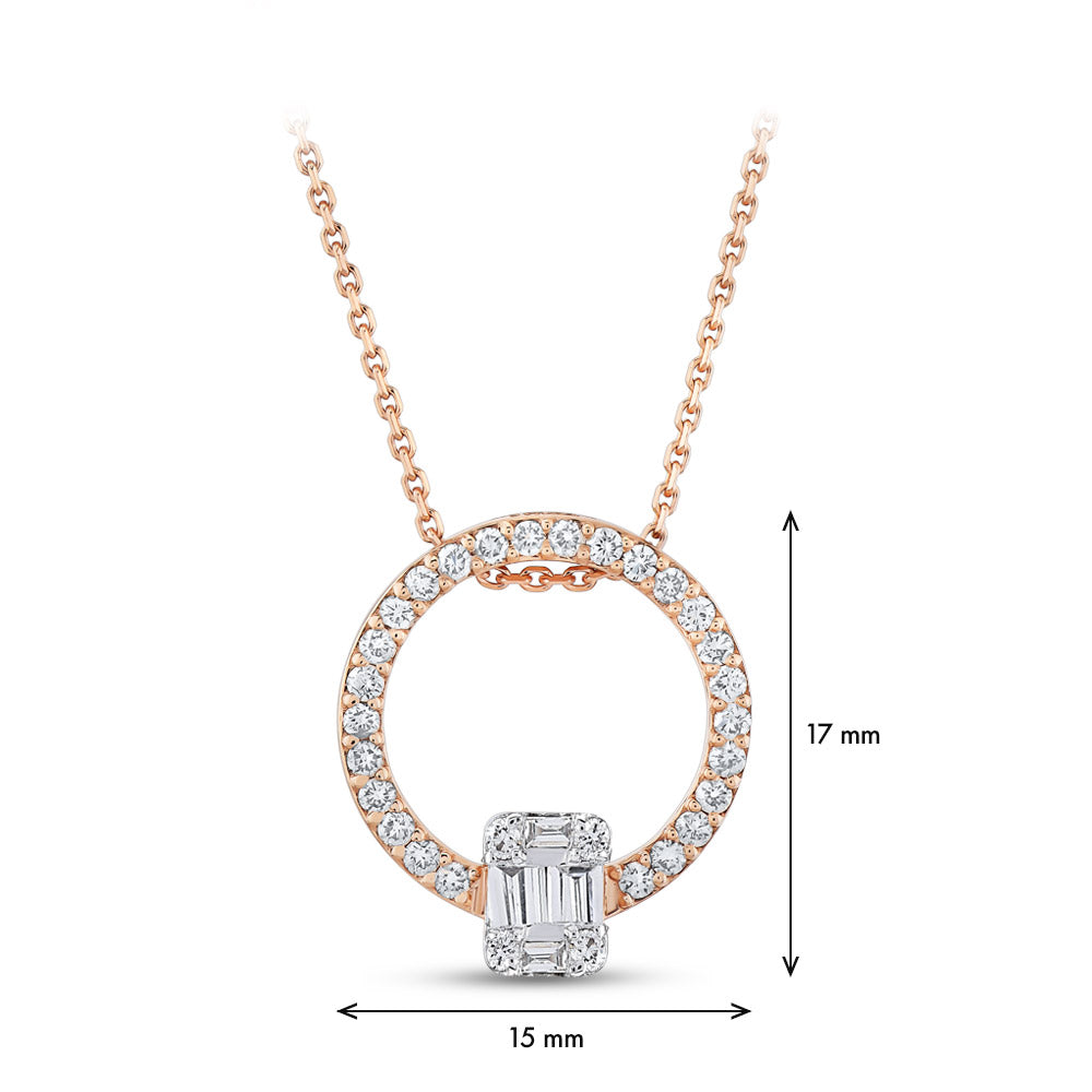 Baguette Diamond Necklace