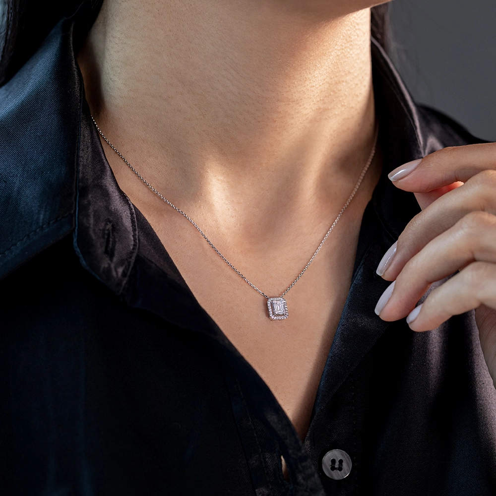 Baguette Diamond Necklace