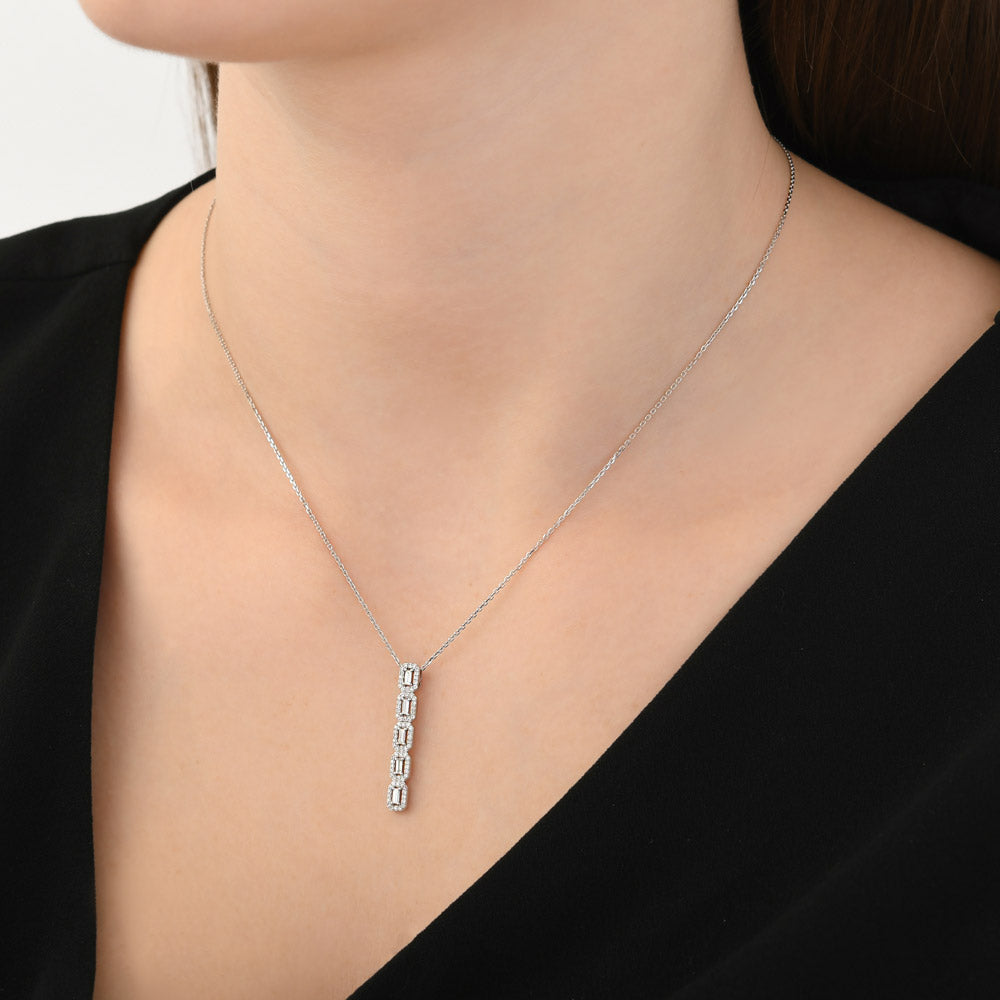 Baguette Diamond Necklace
