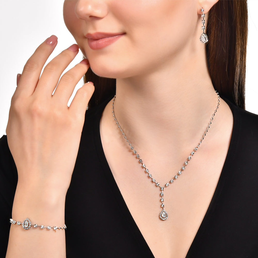 Baguette Diamond Necklace