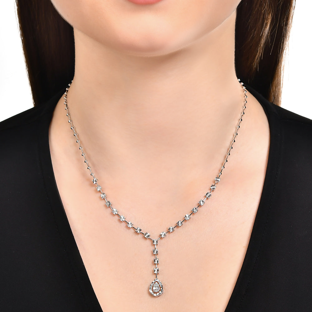 Baguette Diamond Necklace