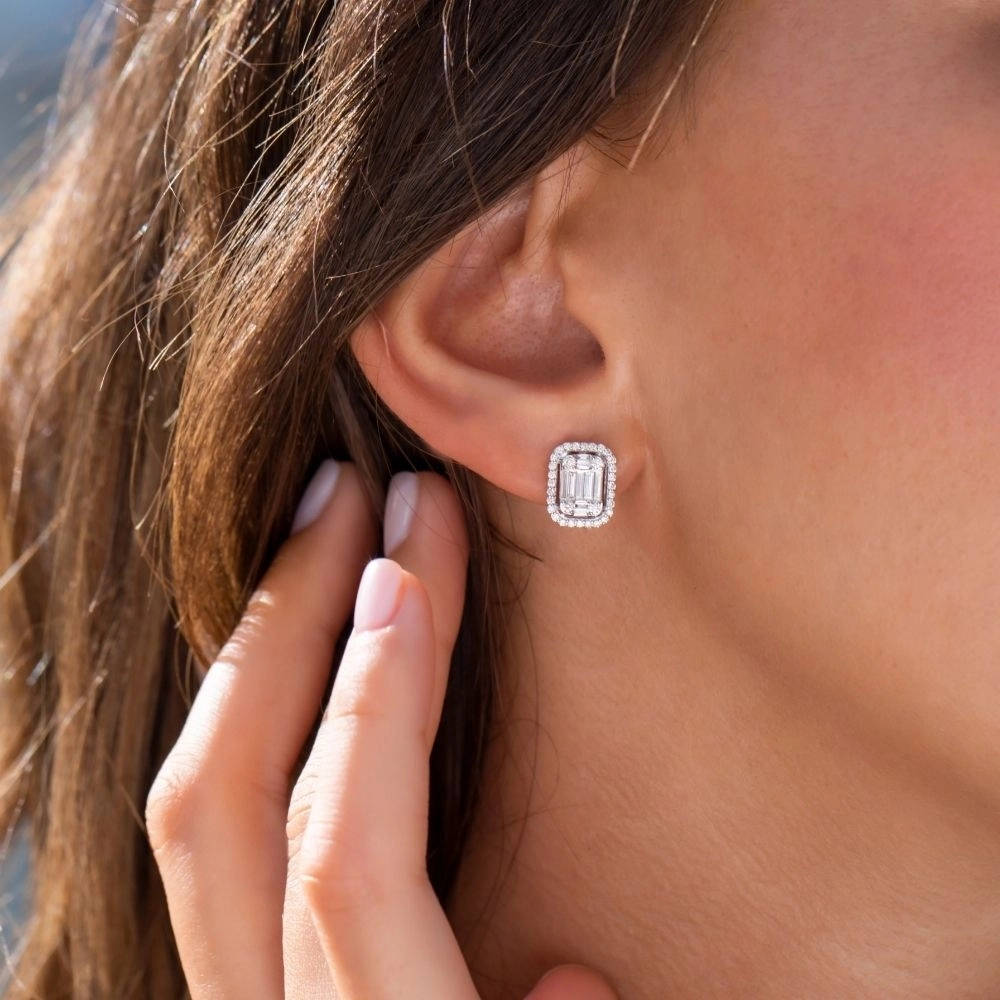 Baguette Diamond Earrings