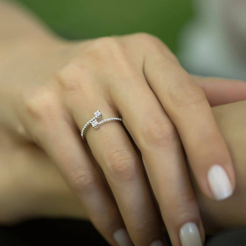 Double Diamond Ring