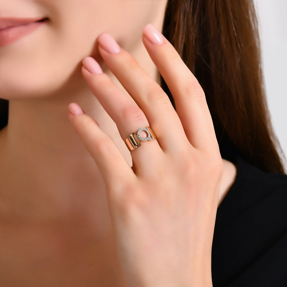 Diamond Initial Ring Q