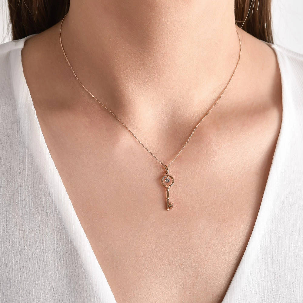 Key Diamond Necklace