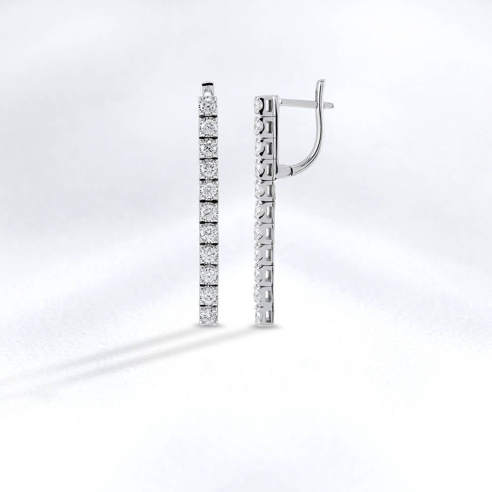 Diamond Tennis Earrings