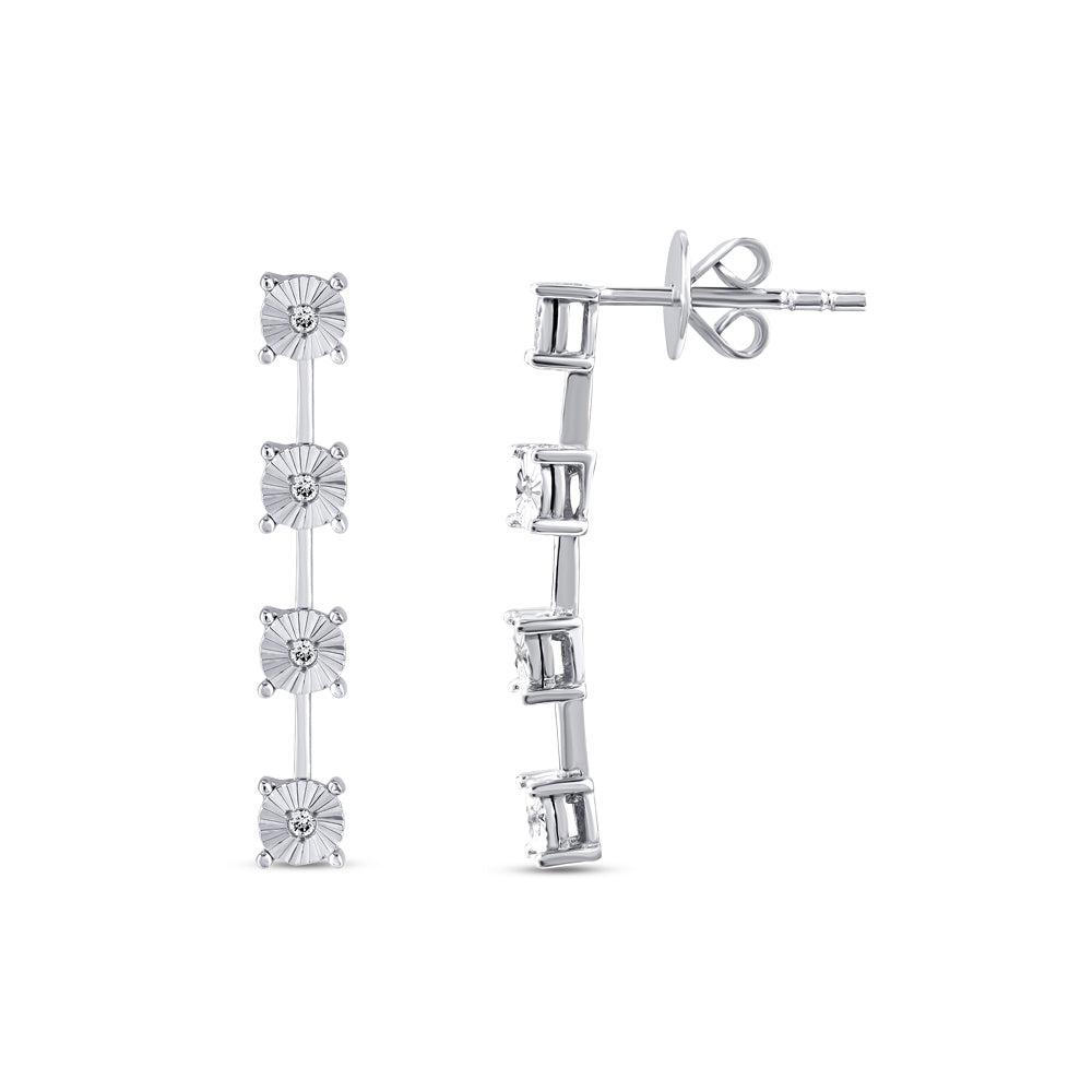 Diamond Tennis Earrings
