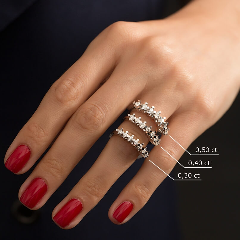 Seven Stone Diamond Necklace