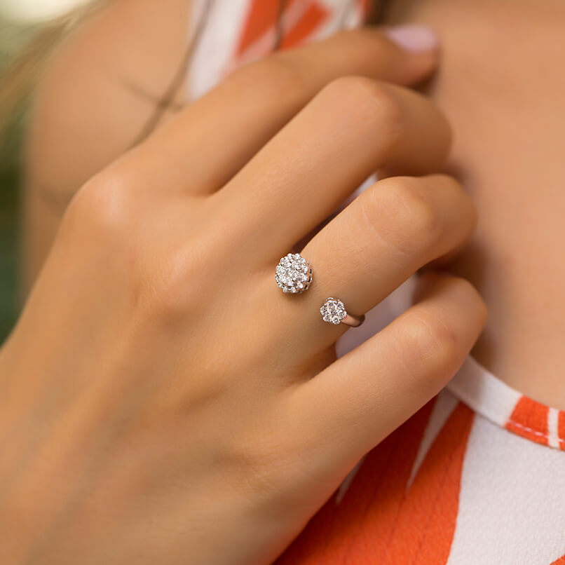 Halo Diamond Ring