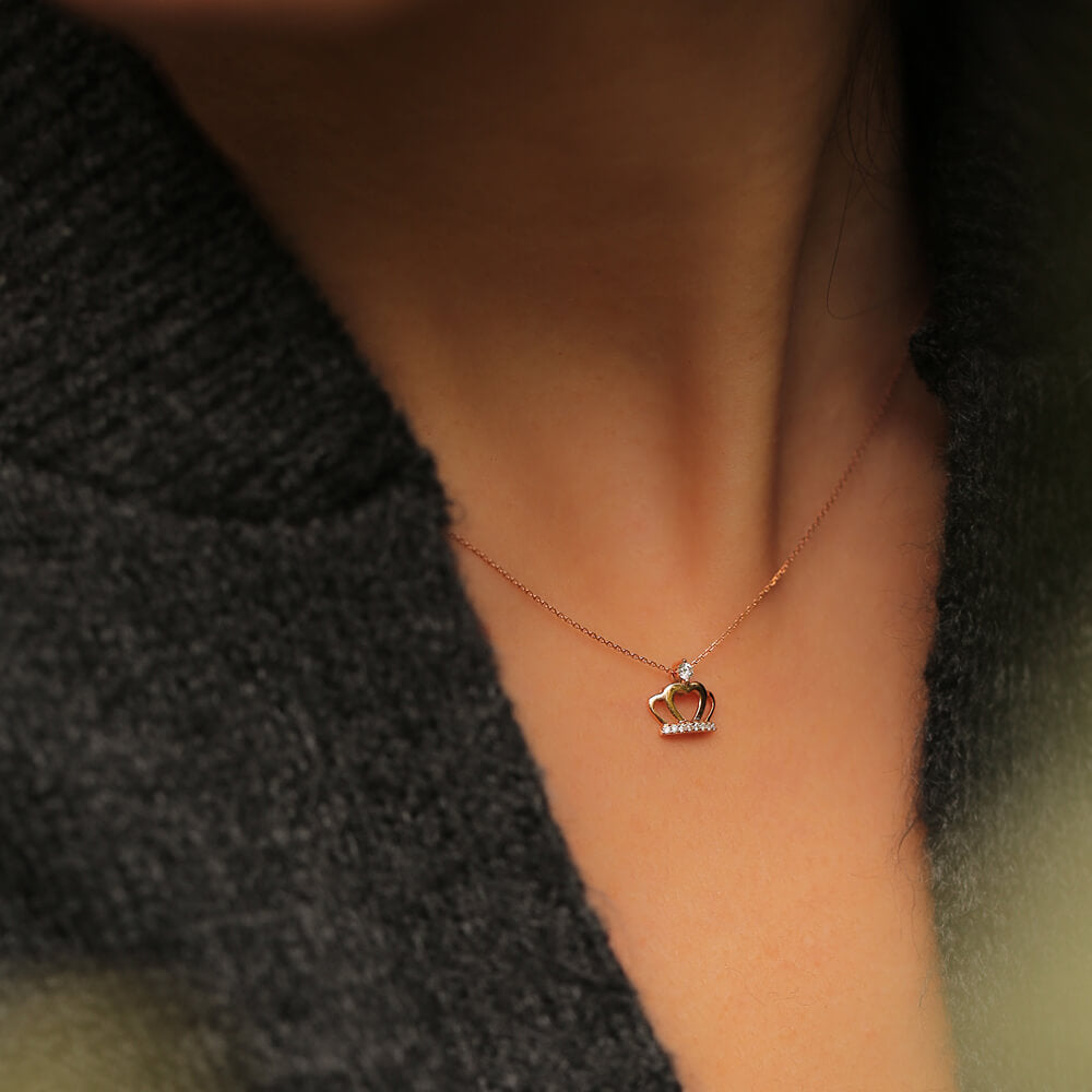 Crown Diamond Necklace