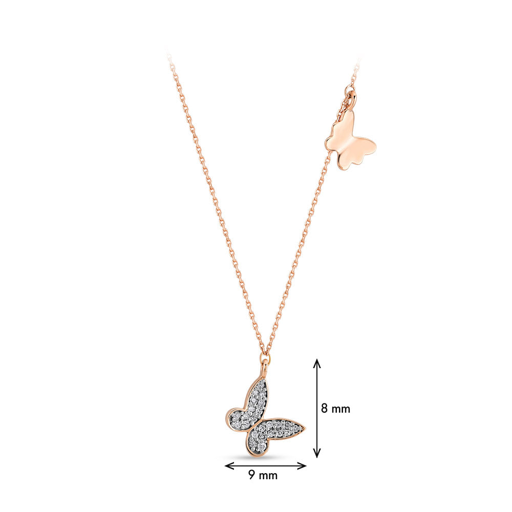 Butterfly Diamond Necklace