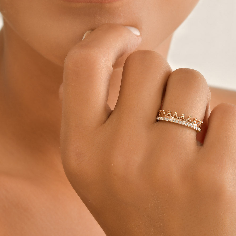 Crown Diamond Ring
