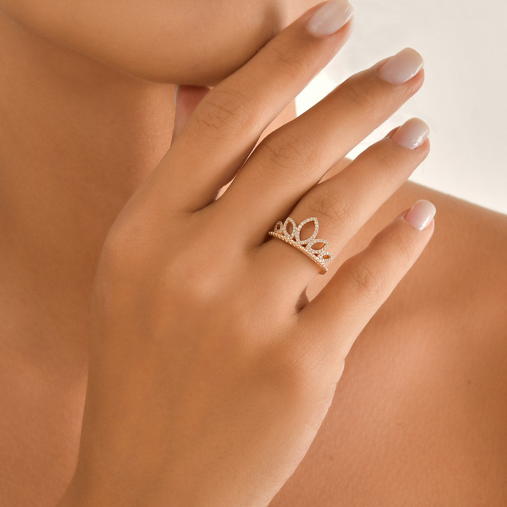 Crown Diamond Ring