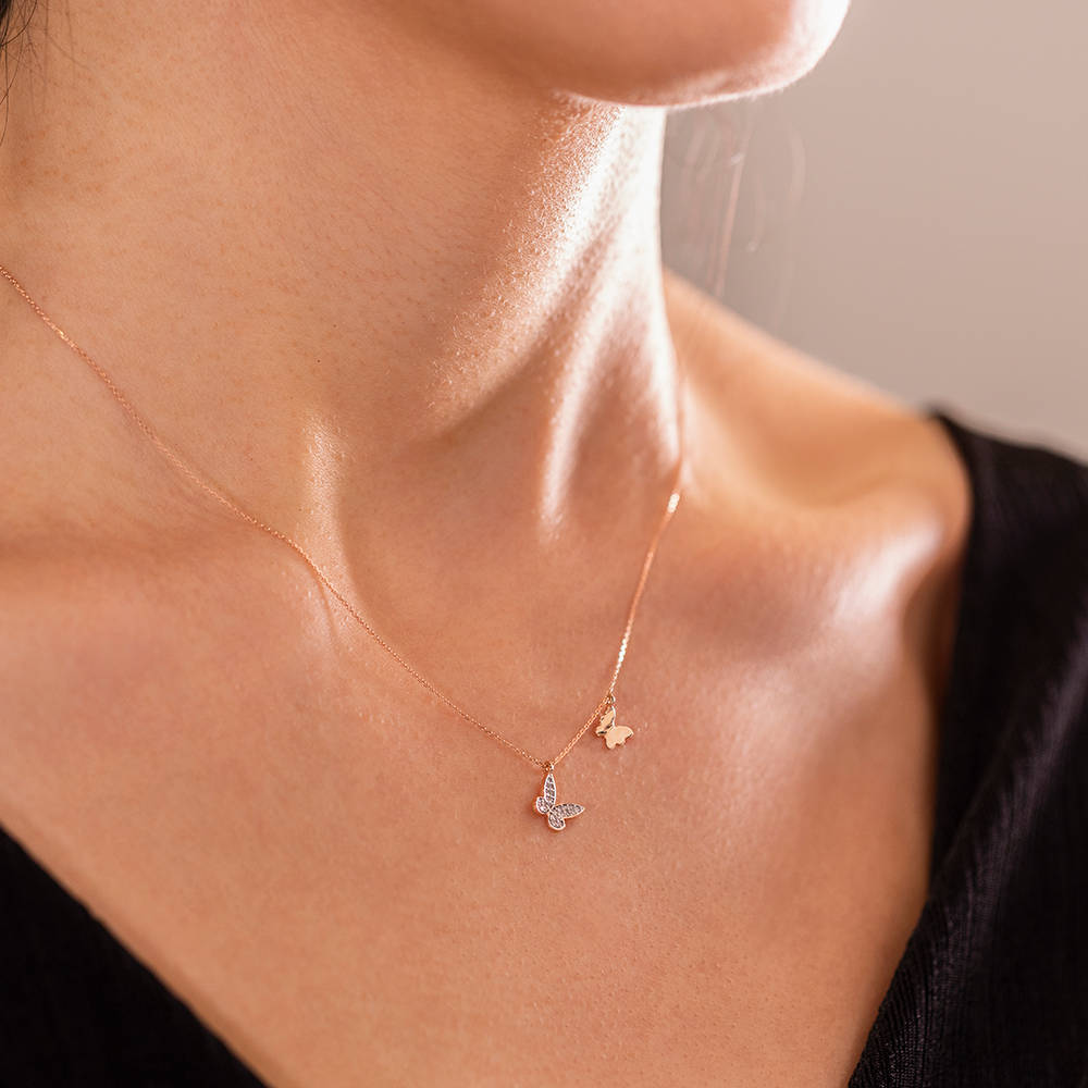 Butterfly Diamond Necklace