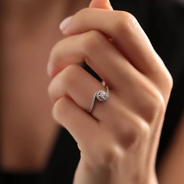 Halo Diamond Engagement Ring