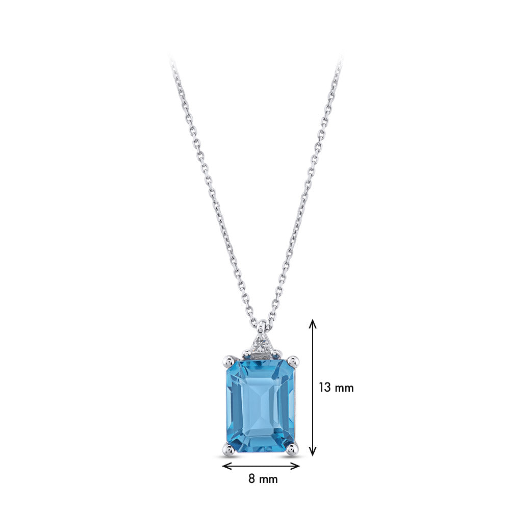 Blue Topaz Necklace