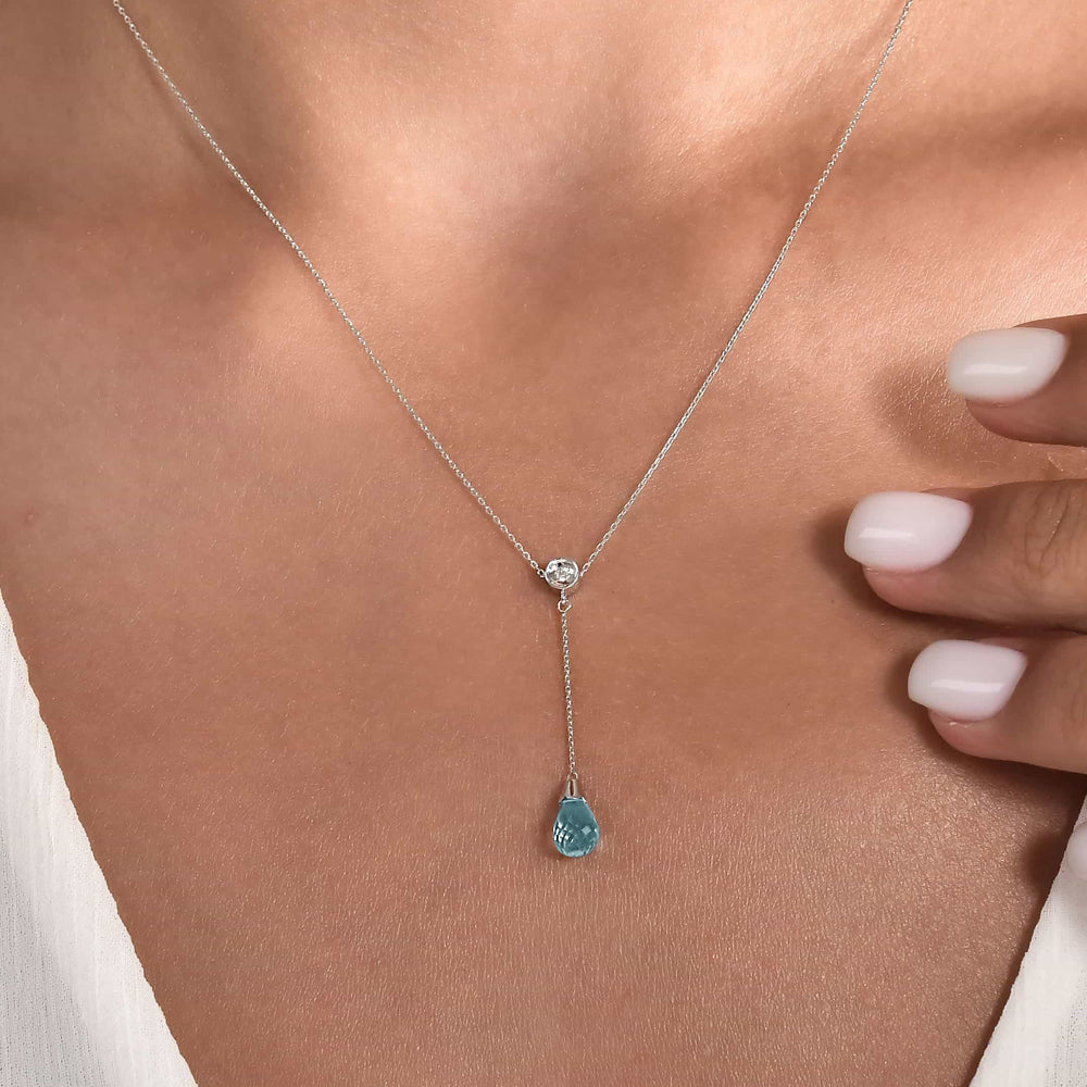 Blue Topaz Necklace