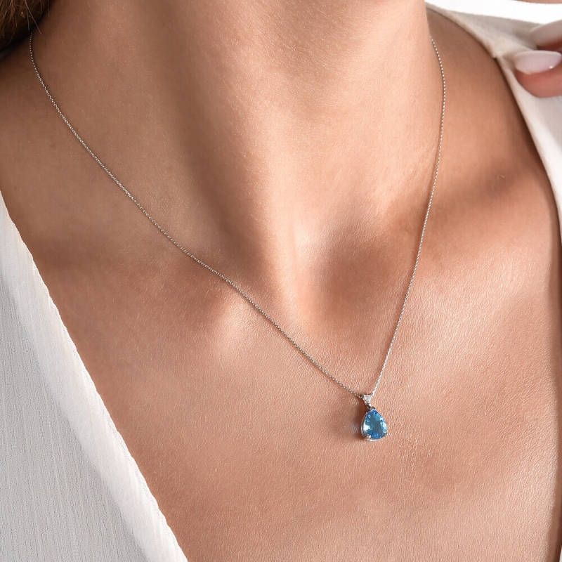 Blue Topaz Necklace