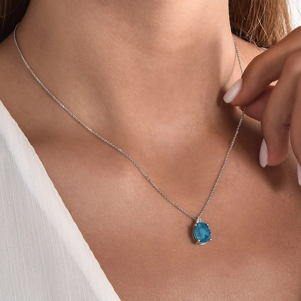 Blue Topaz Necklace