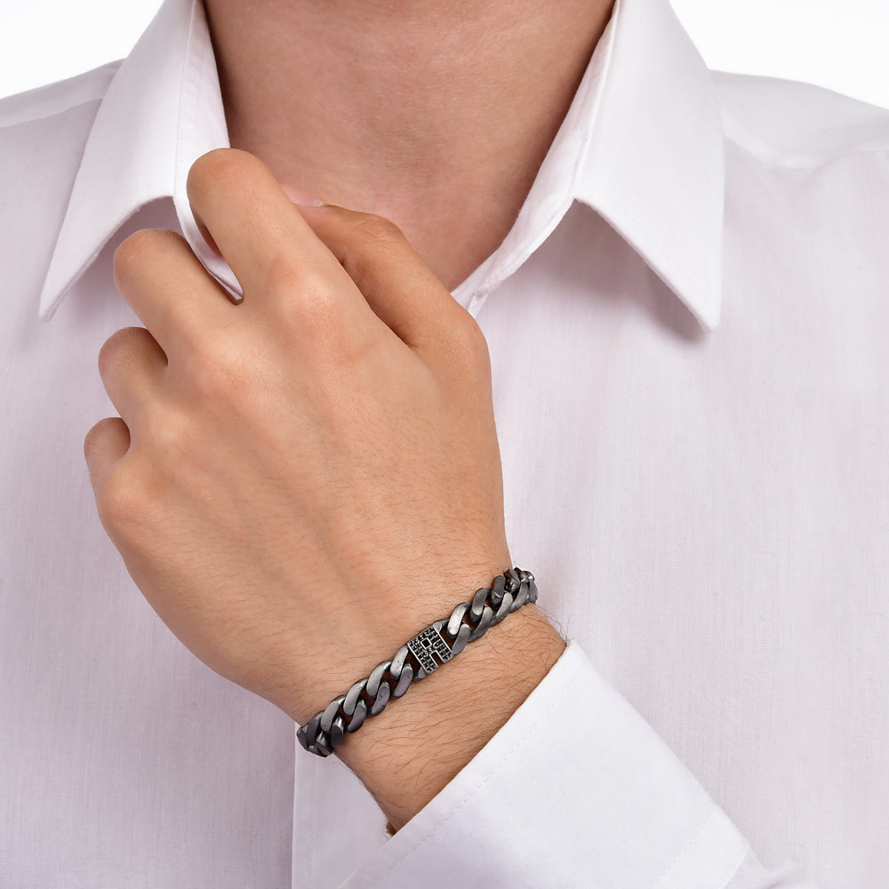 Diamond Initial Bracelet A