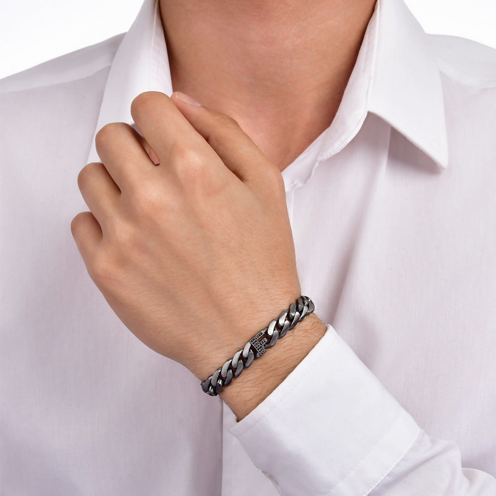 Diamond Initial Bracelet F