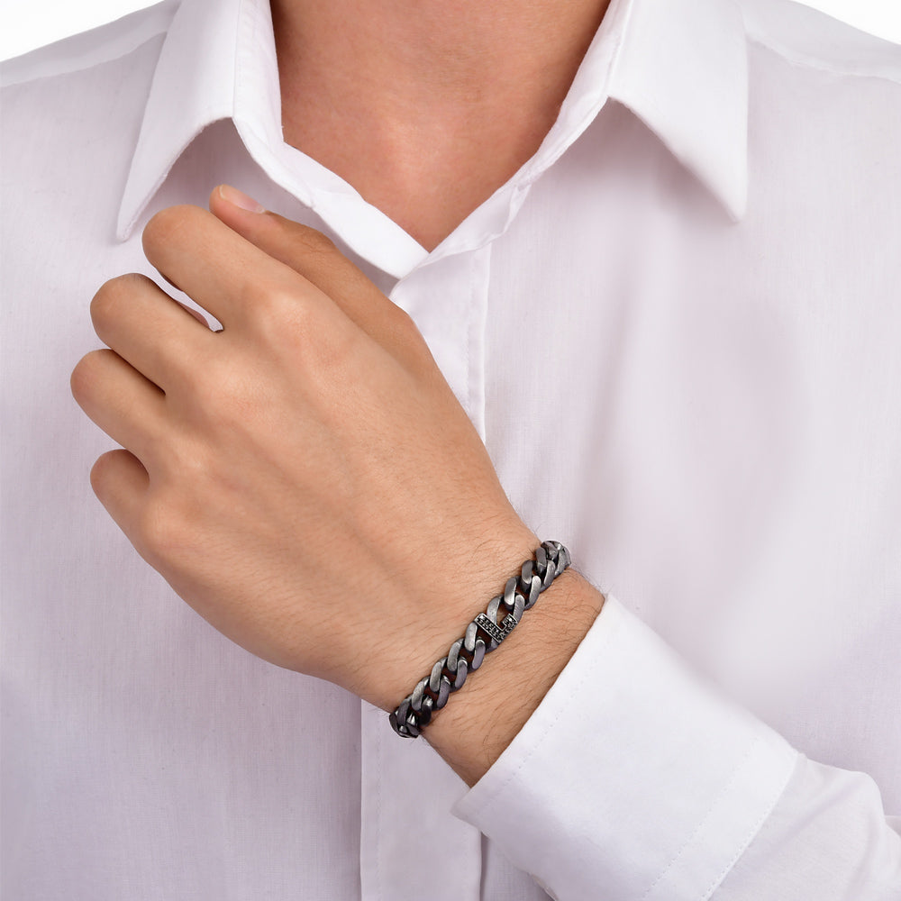 Diamond Initial Bracelet L