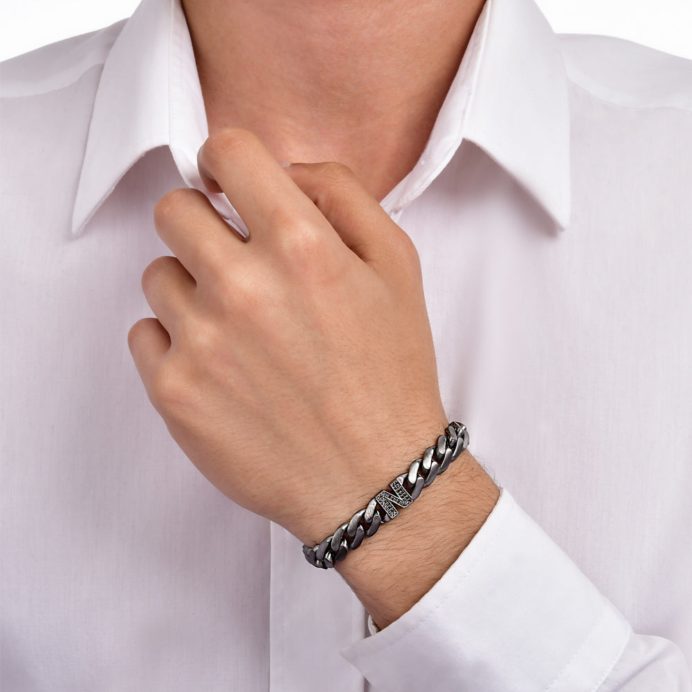 Diamond Initial Bracelet N