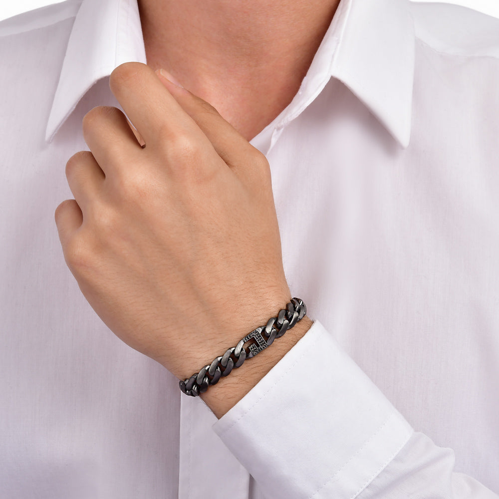 Diamond Initial Bracelet J