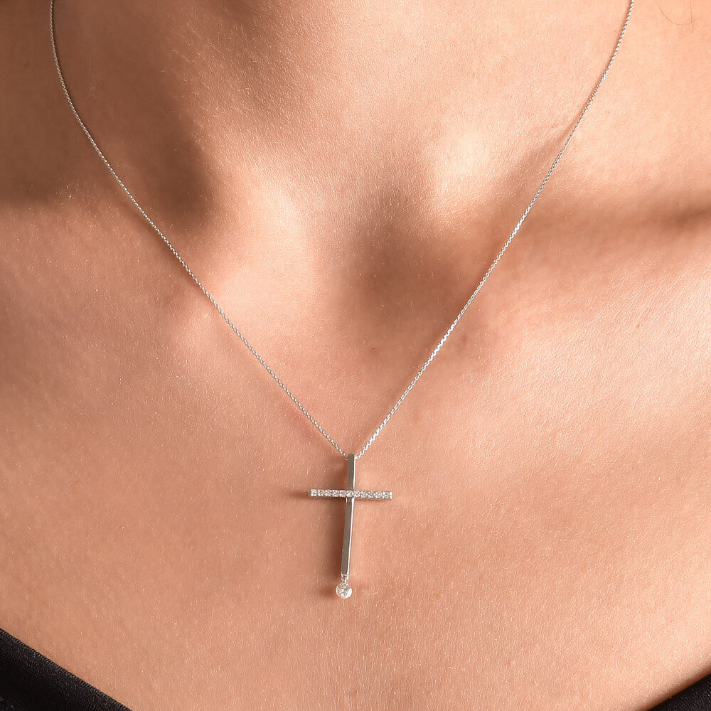 Cross Diamond Pendant