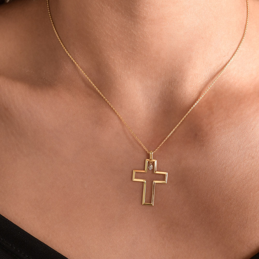 Cross Diamond Pendant