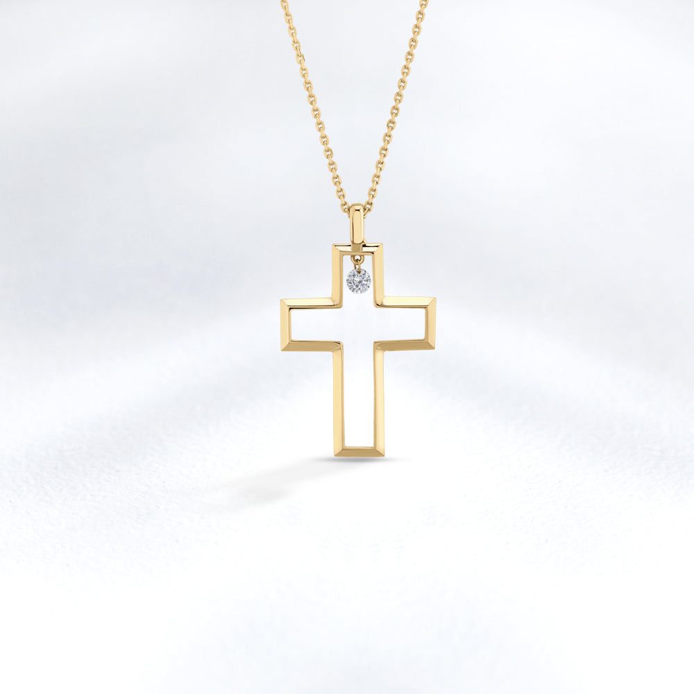 Cross Diamond Pendant