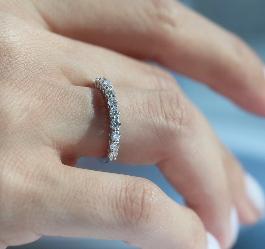 Half Eternity Diamond Ring
