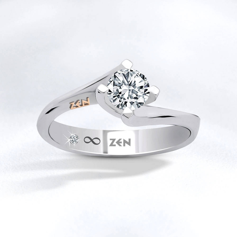 Modern Diamond Engagement Ring