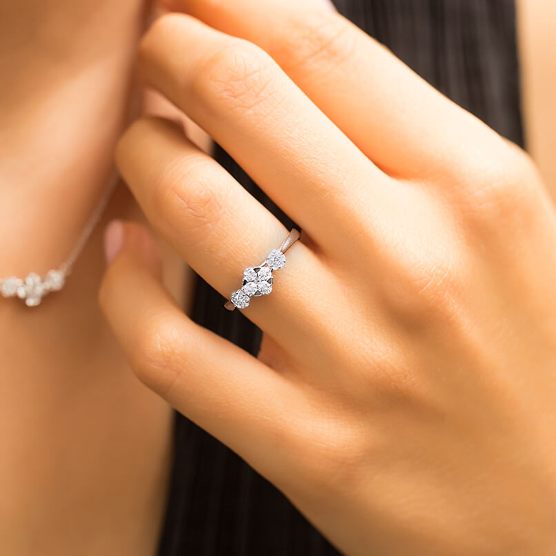 Halo Diamond Ring