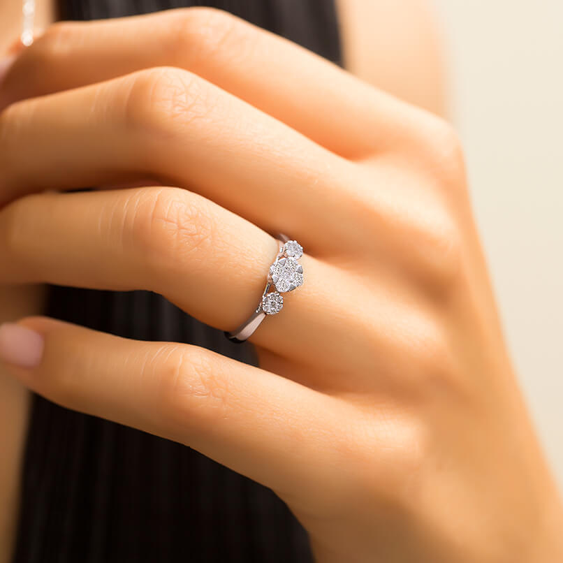 Halo Diamond Ring