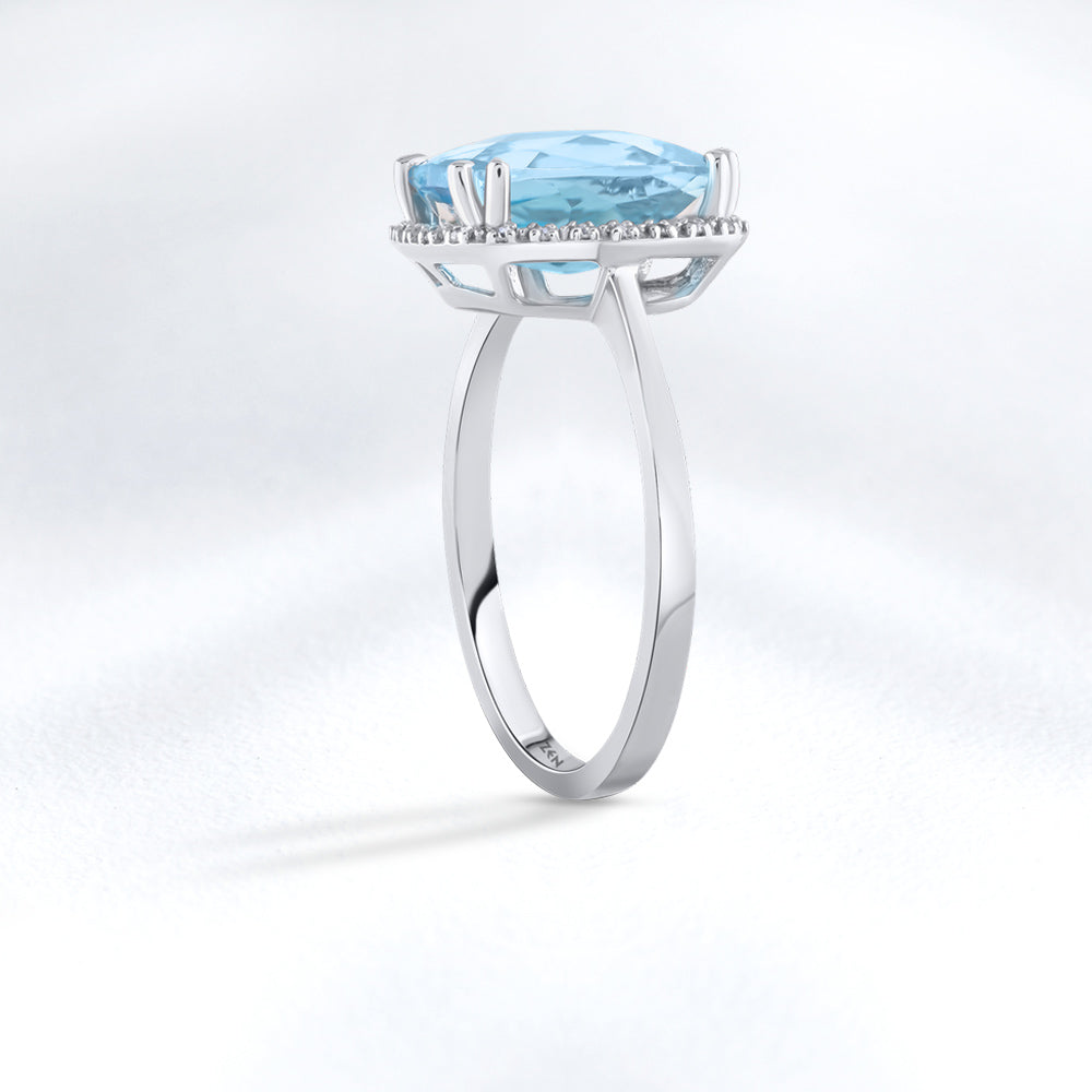 Blue Topaz Ring