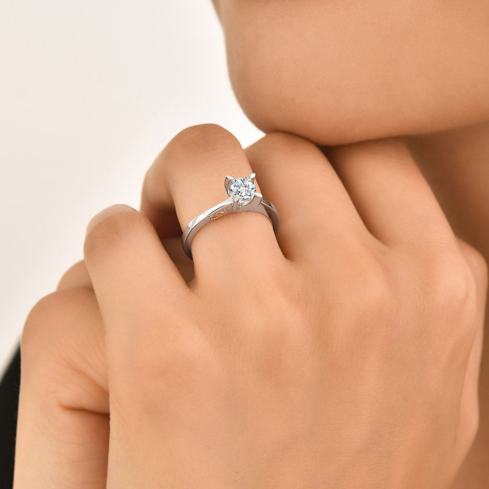 Solitaire Diamond Engagement Ring