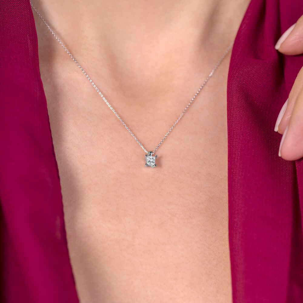 Solitaire Diamond Necklace