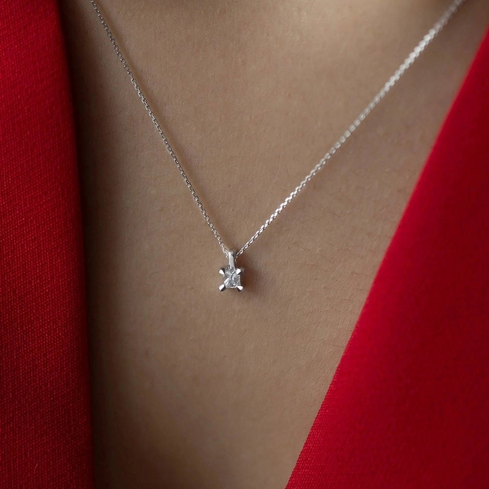 Solitaire Diamond Necklace