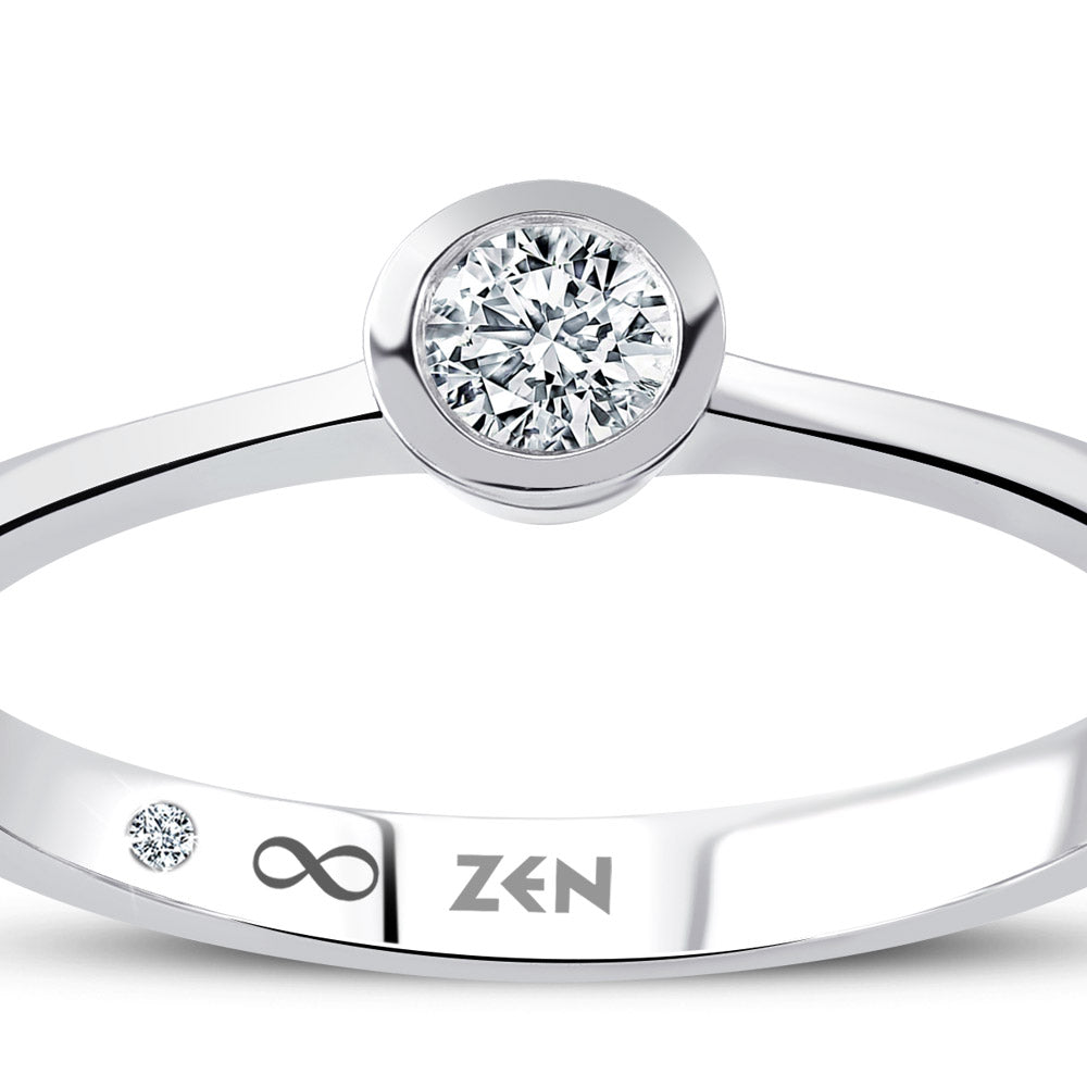 Solitaire Diamond Engagement Ring