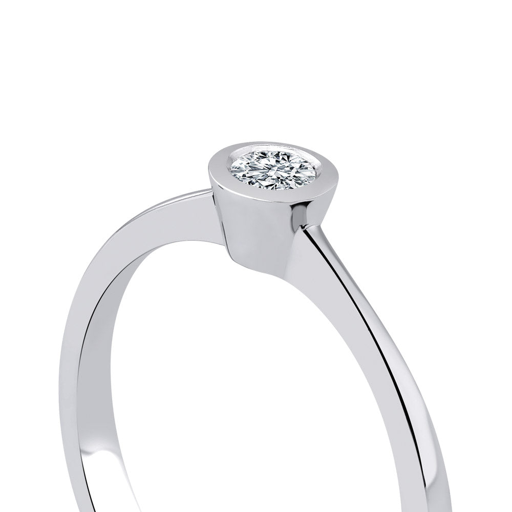 Solitaire Diamond Engagement Ring