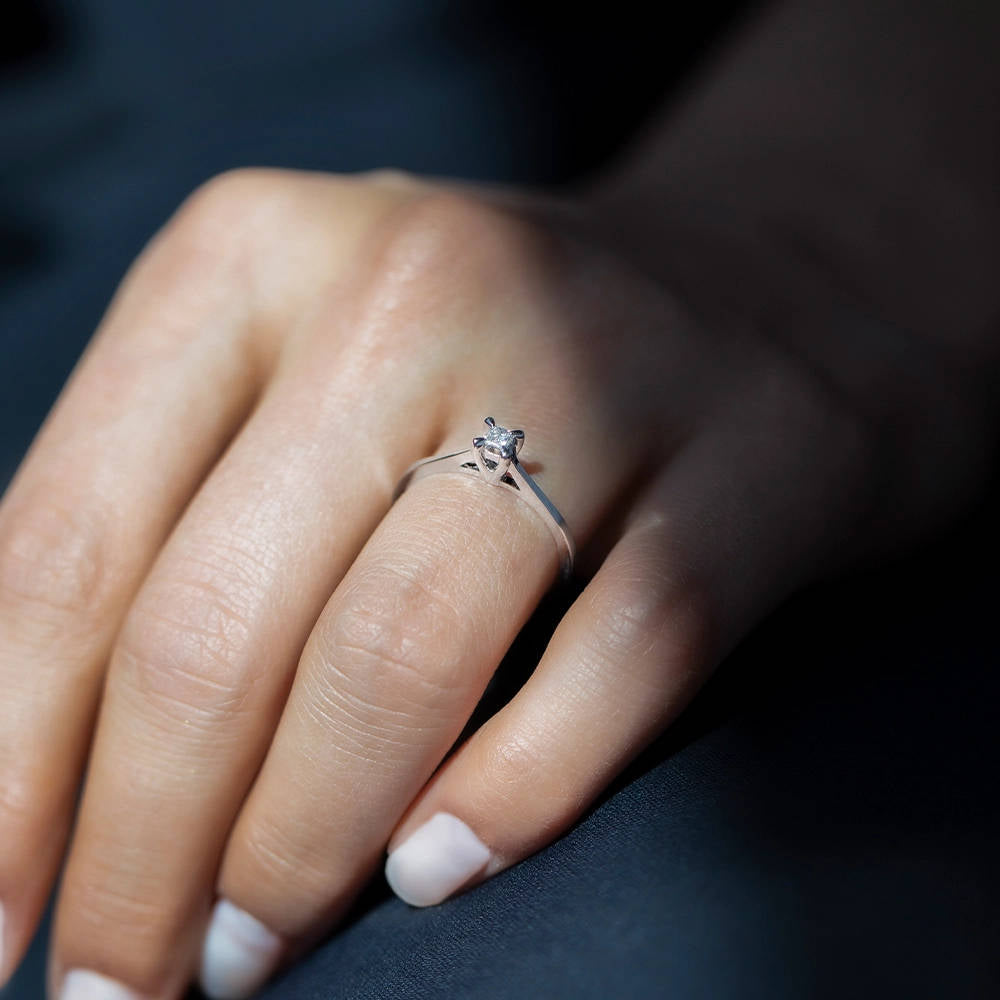 Solitaire Diamond Engagement Ring