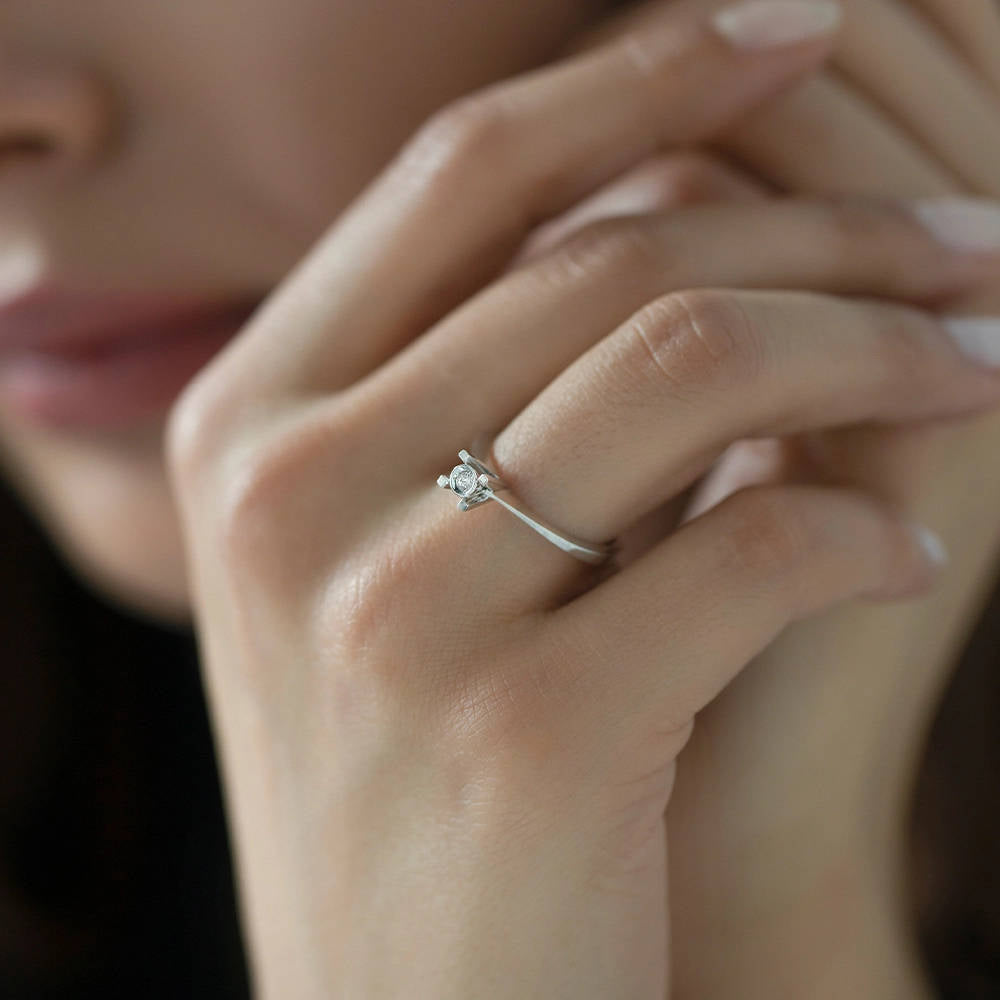 Solitaire Diamond Engagement Ring