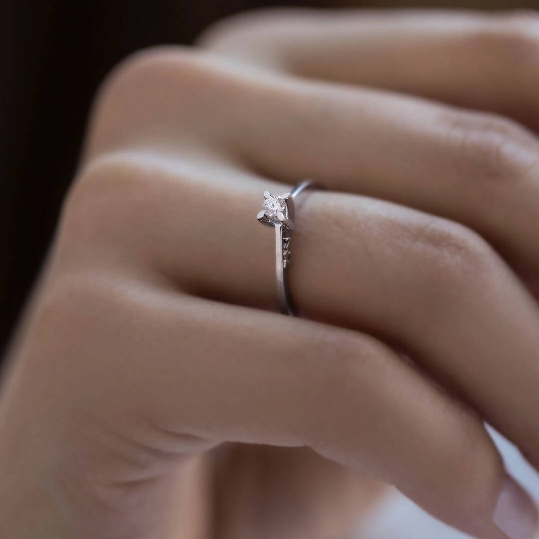 Solitaire Diamond Engagement Ring