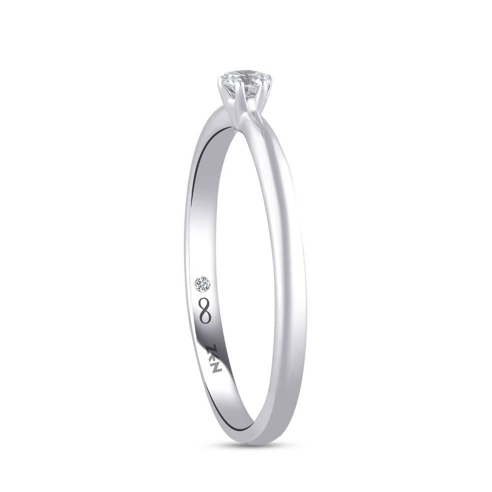 Solitaire Diamond Engagement Ring