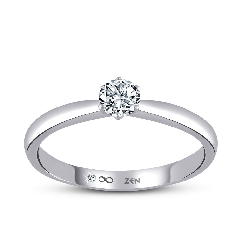 Solitaire Diamond Engagement Ring