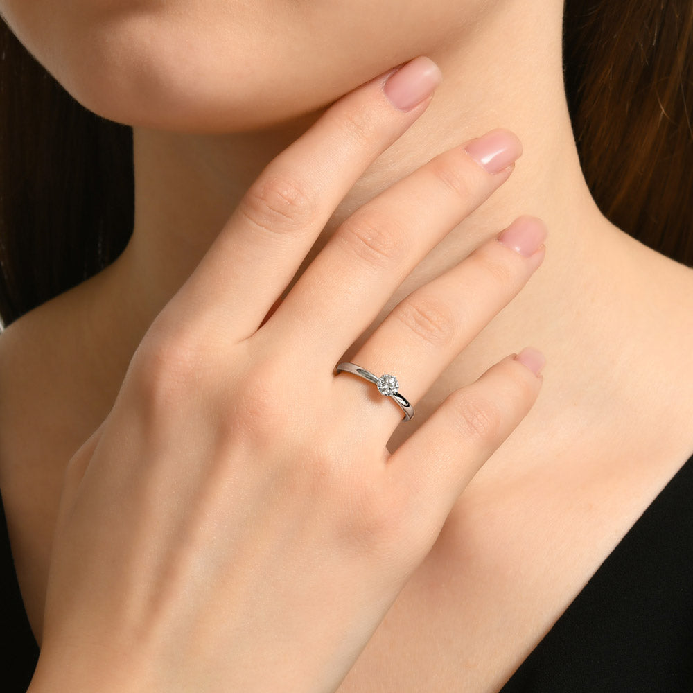 Solitaire Diamond Engagement Ring