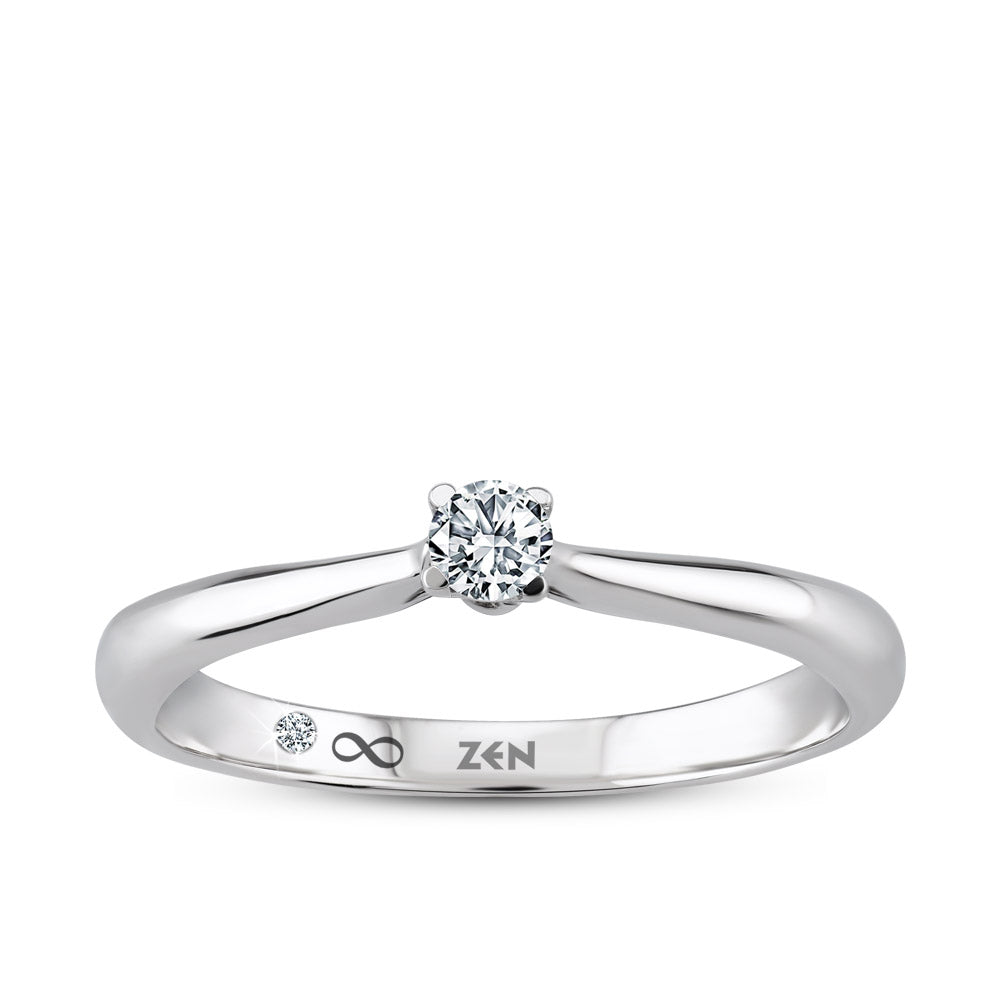 Solitaire Diamond Engagement Ring