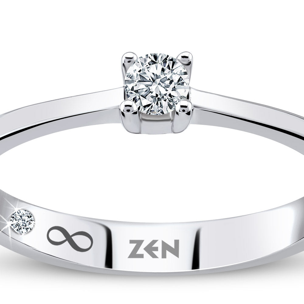 Solitaire Diamond Engagement Ring