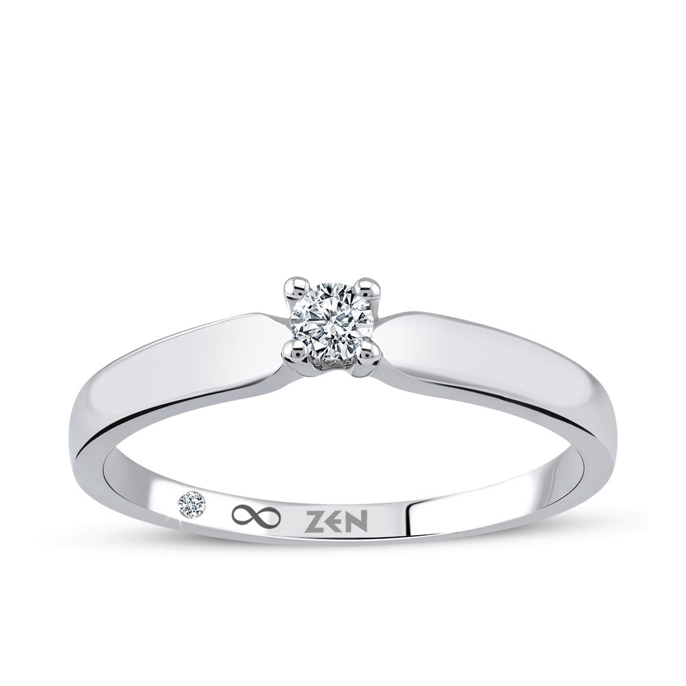 Solitaire Diamond Engagement Ring